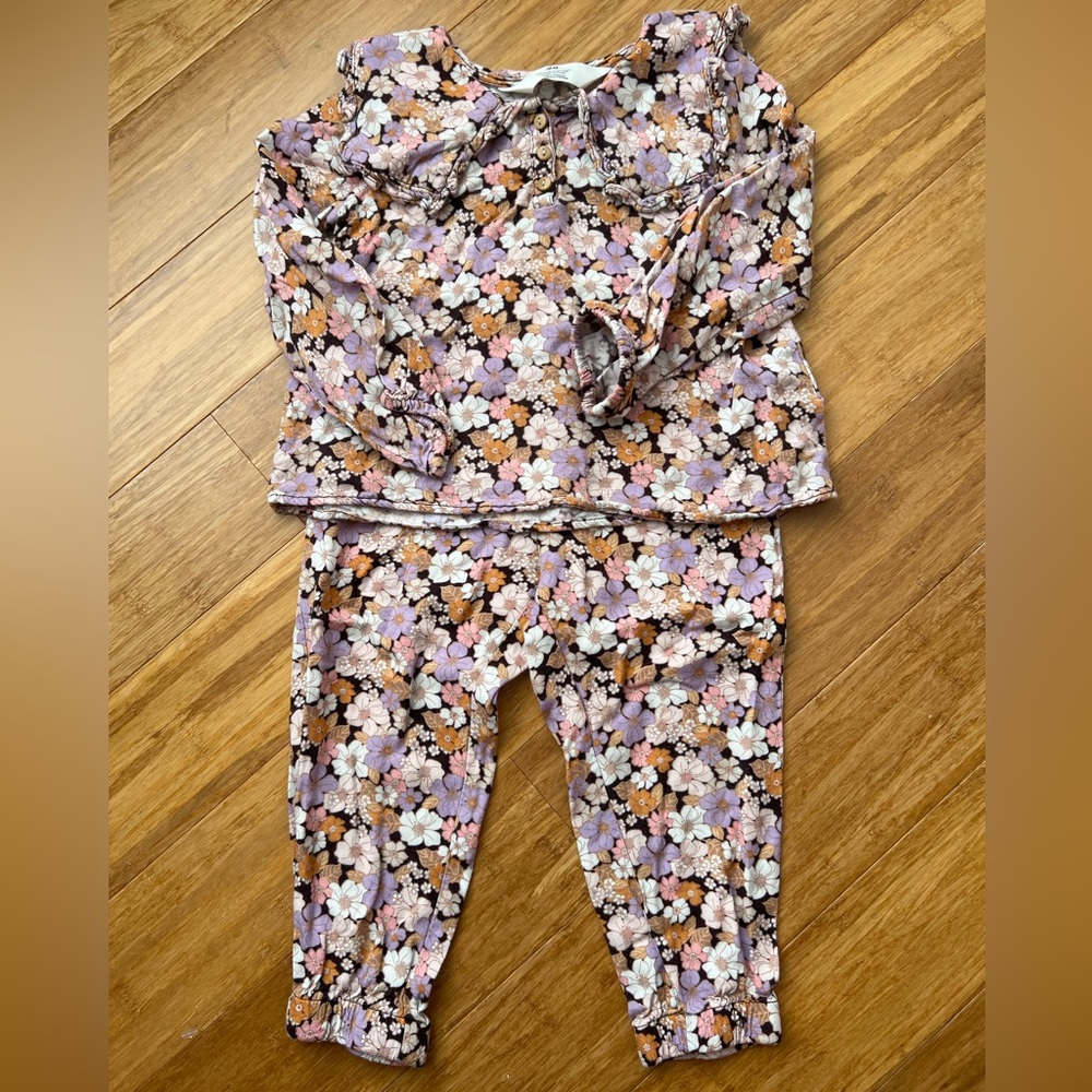 H&M Floral Two-Piece Outfit